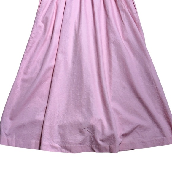 Madewell Pink Button Down Fleur Bow Back Midi Dress Womens US 4 - Picture 8 of 9